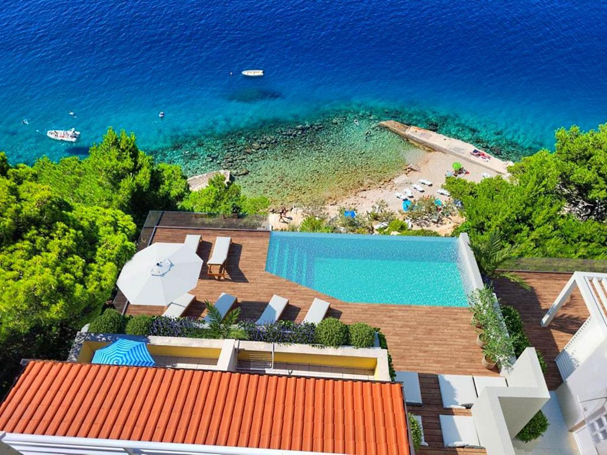 Luxury Apartments Villa Ruzmarina With New Heated Infinity Pool And Lounge Area Marusici  외부 사진