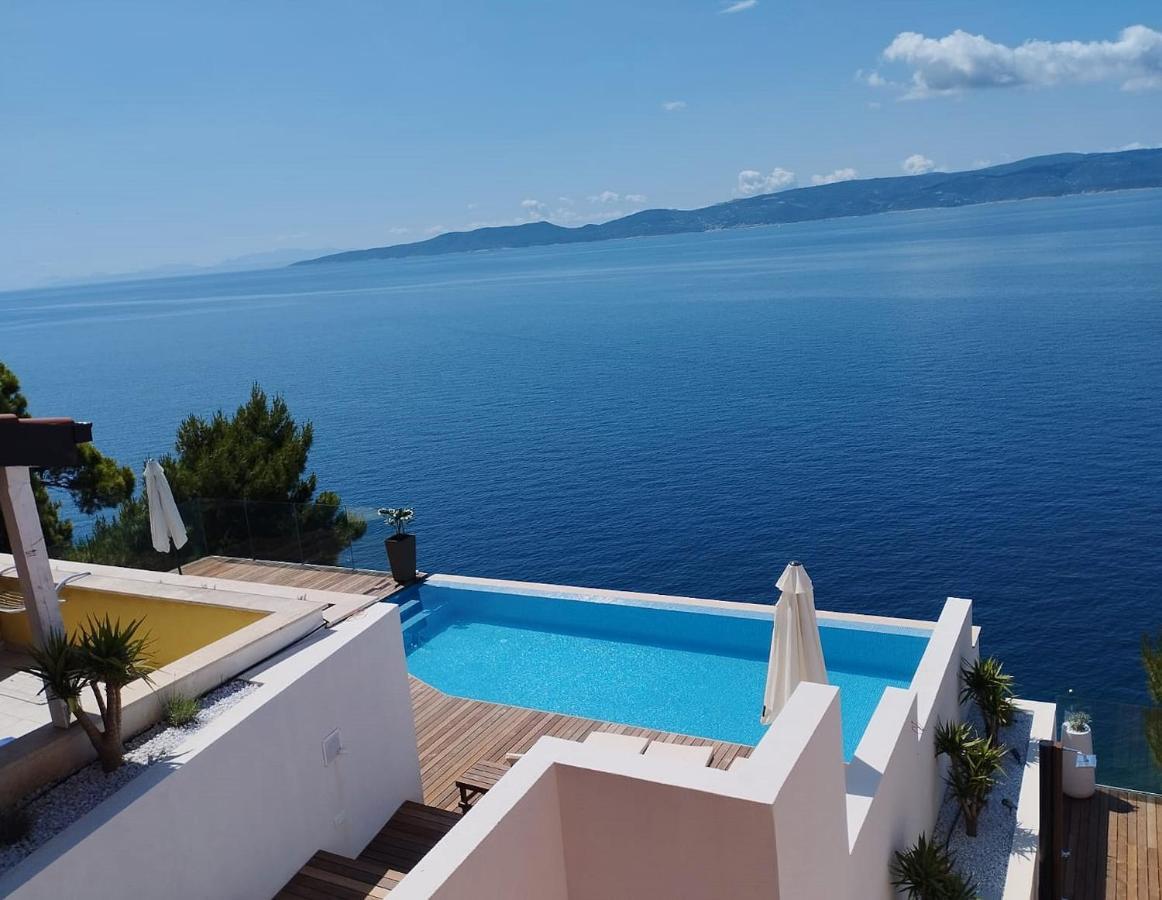 Luxury Apartments Villa Ruzmarina With New Heated Infinity Pool And Lounge Area Marusici  외부 사진